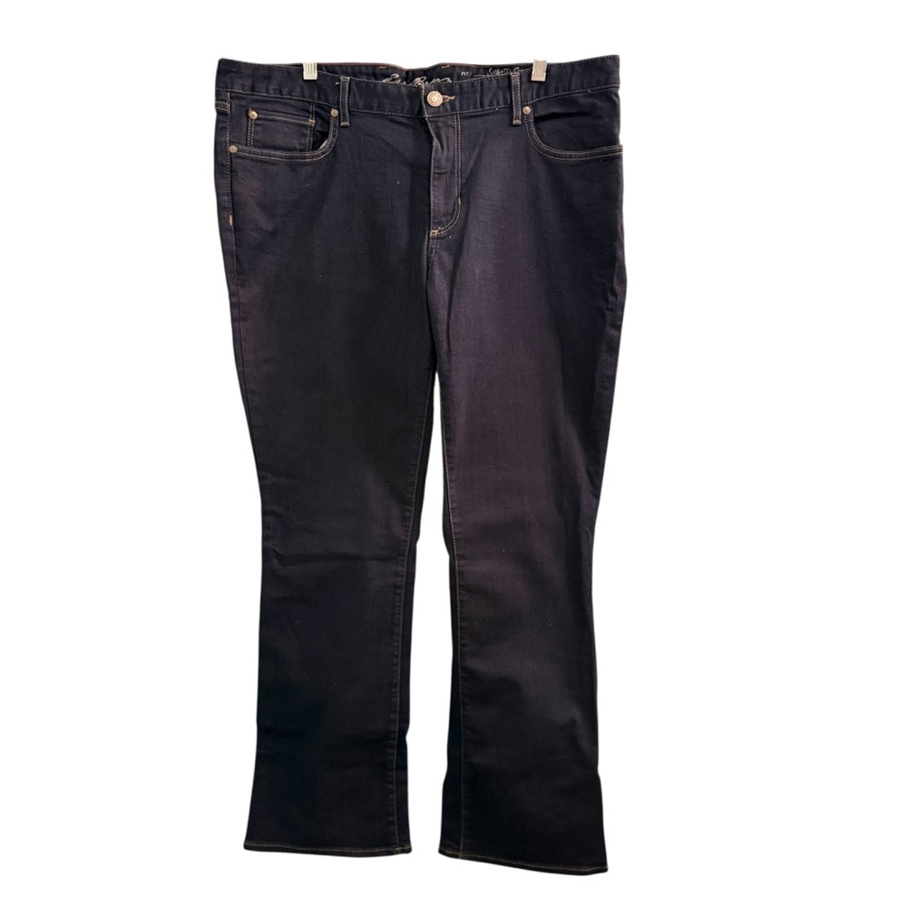 Eddie Bauer Women’s Slightly Curvy Bootcut Dark Blue Wash Jeans
